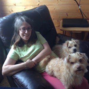 Me with Sissy and Buster.